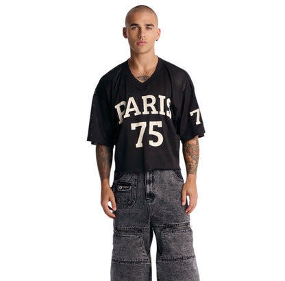 Zip-Off 2 Way Baggy Cargo Jeans Black Wash