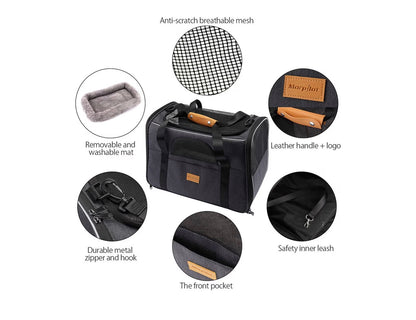 Morpilot Airline Approved Pet Carrier Large Grey