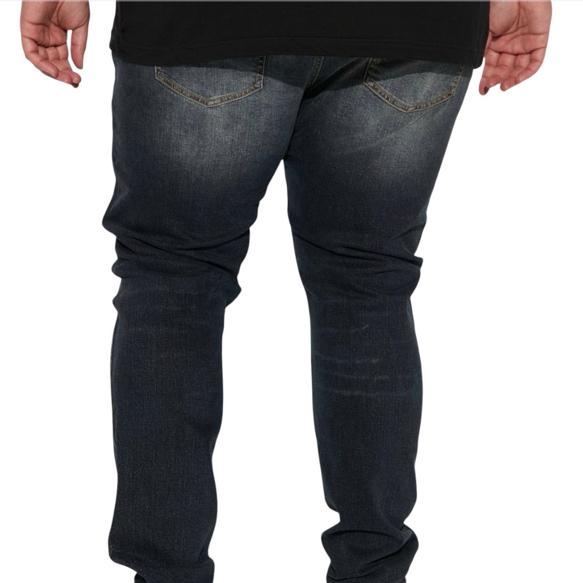 Day To Day Distressed Slim Jeans Dark Wash