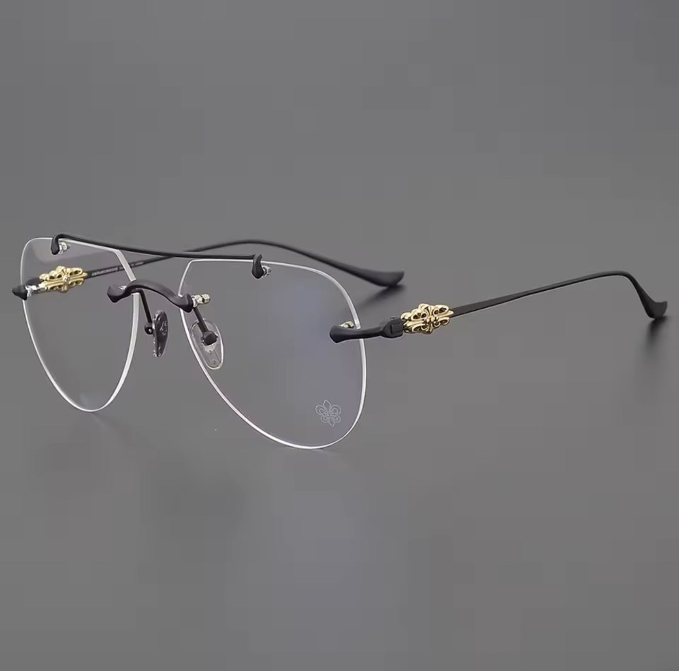 Luxury Men's Women's Fashion Pilot Optical Prescription Frameless Design Brand Glasses Outdoor Driving Vacation Sunglasses
