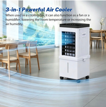 15L Portable Evaporative Air Cooler Fan with Remote Control
