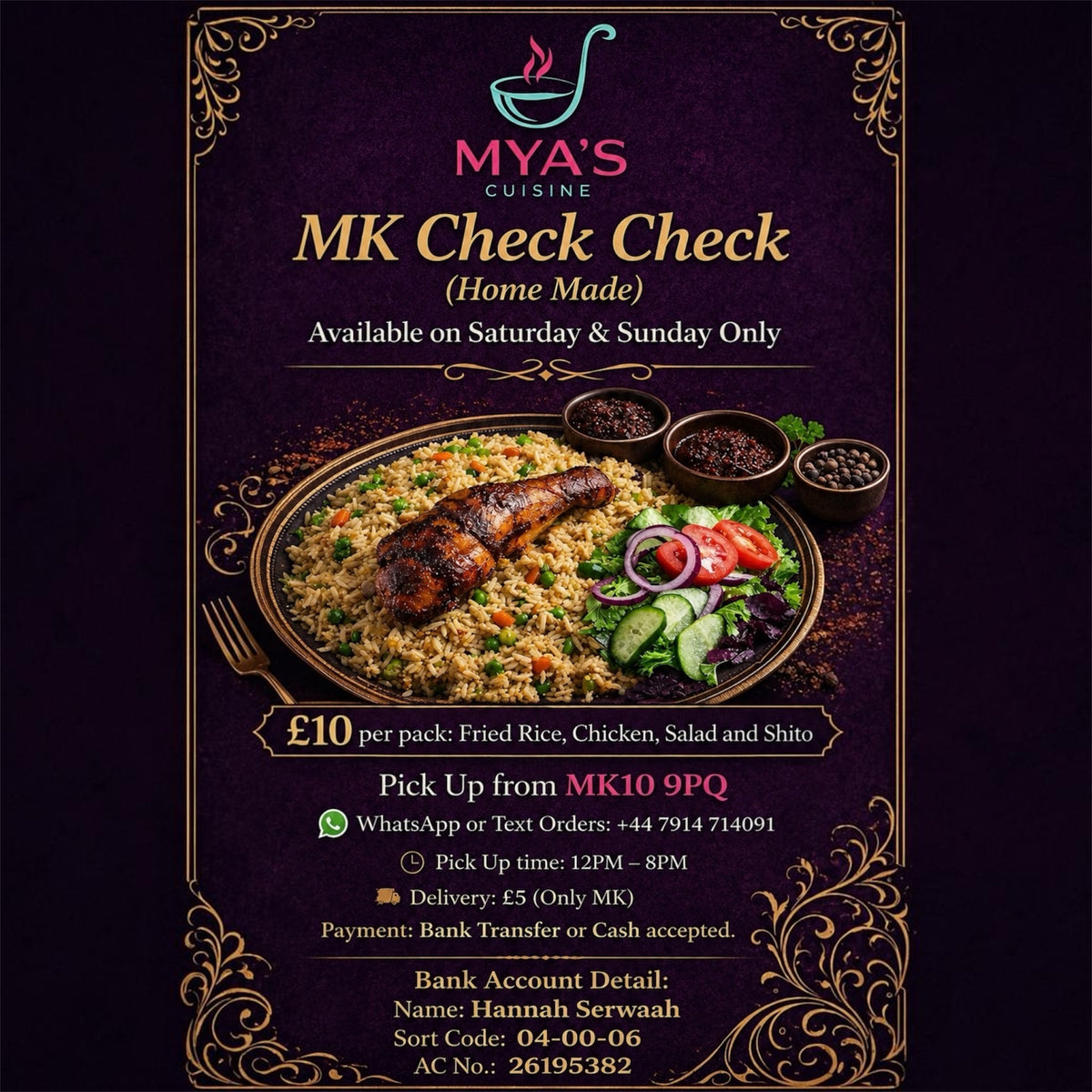 Mya’s Cuisine UK(Milton Keynes)