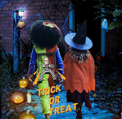 Screaming Animated Halloween Skeleton Ghost with Infrared Sensor | Minja Superstore