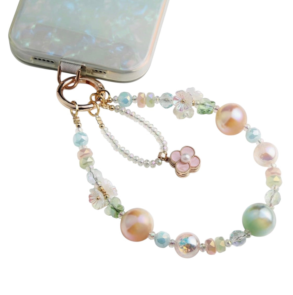Phone Charm Wrist Strap for Women Detachable Anti-Theft Phone Lanyard