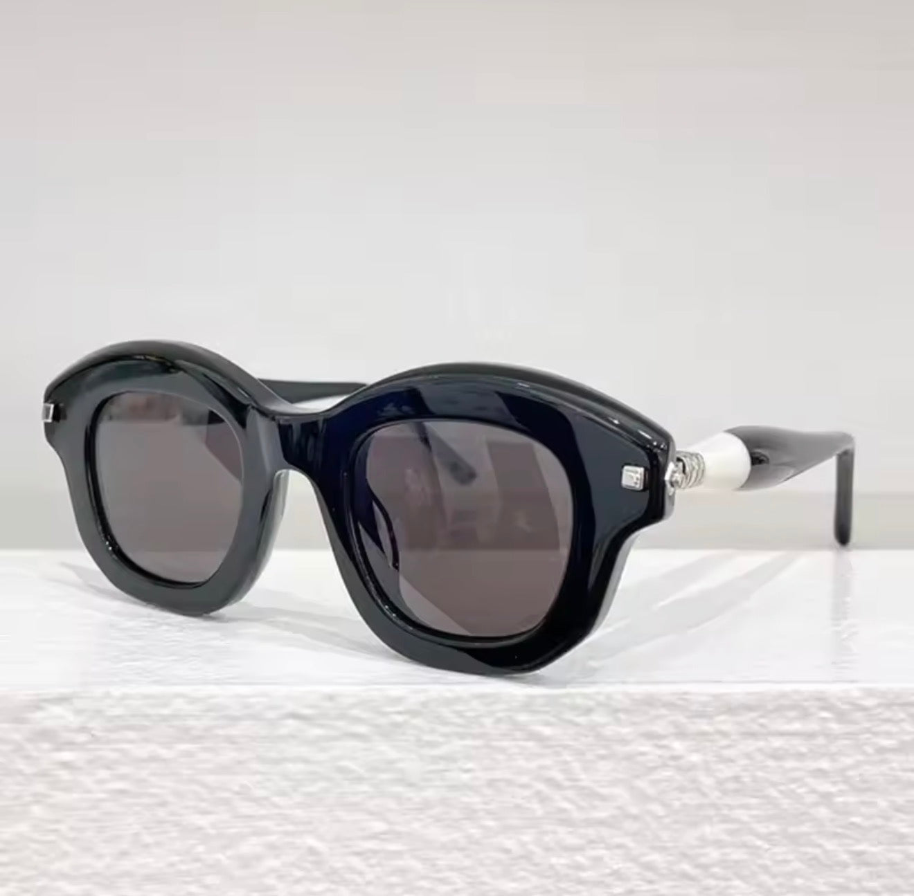 Maske J1 Thick Acetate Heavy Classical Sunglasses Uv400 Optical Prescription Frame Men Classical Designer Brand Germany Glasses