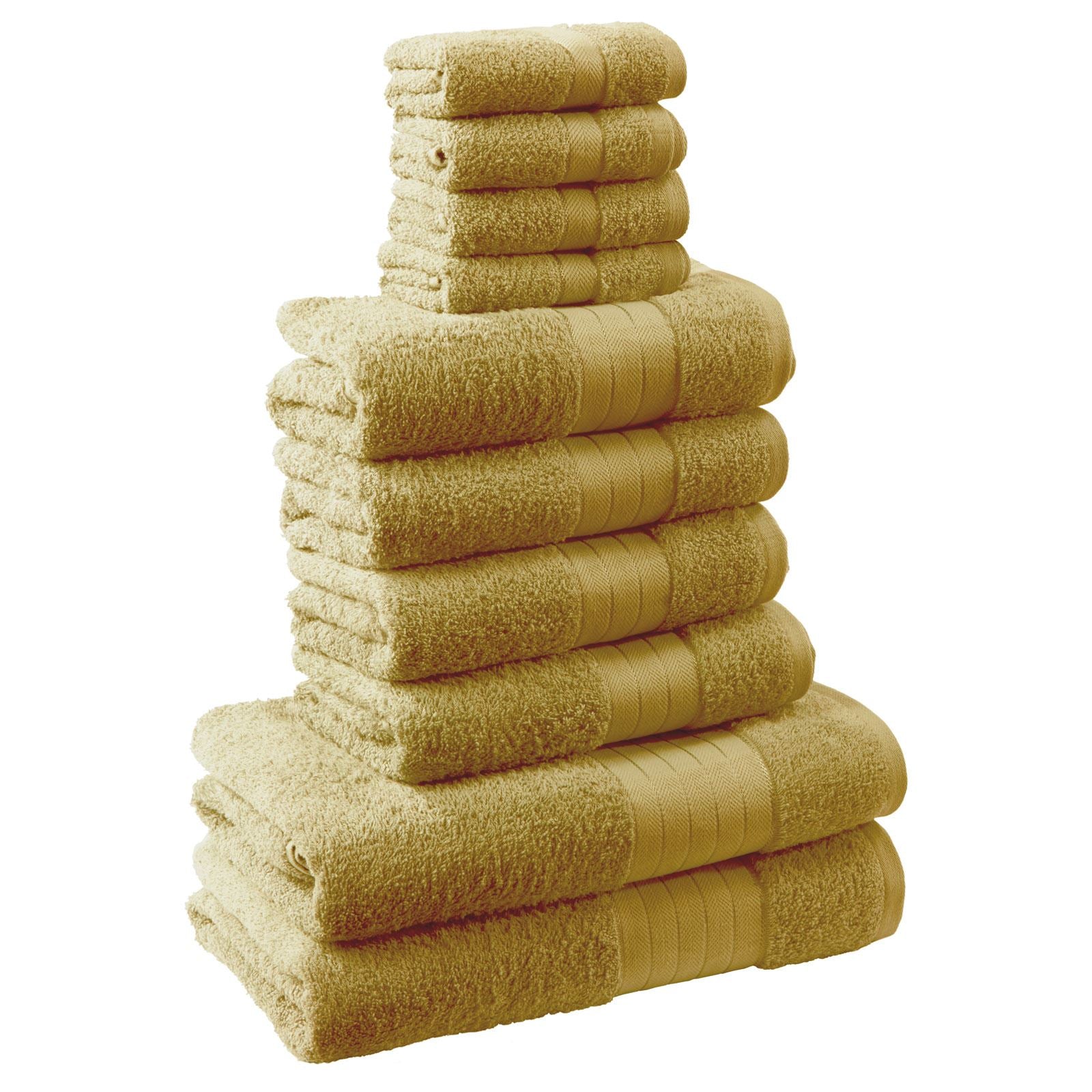 Luxury Dreamscene 100% Cotton Towel Set - Ultra Soft Bath, Hand, and Face Cloths for Ultimate Comfort