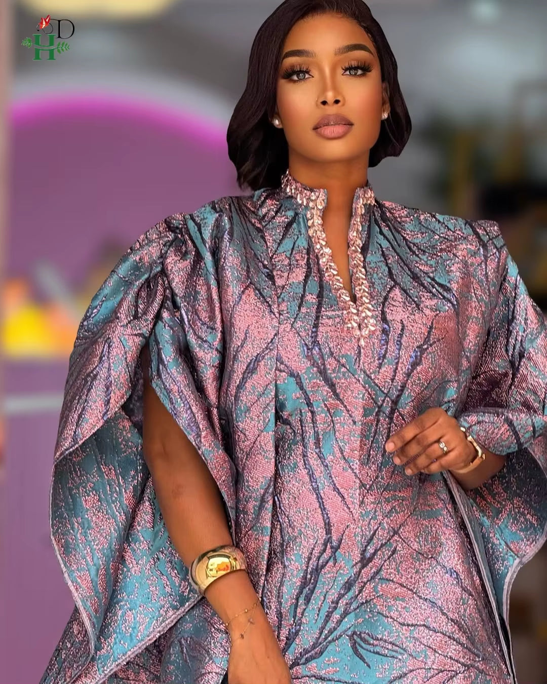 2025 New African Clothes for Women Kaftan Dress Fashion Party Dress Vintage Summer Gown Casual Vestidos Muslim Robe Boubou