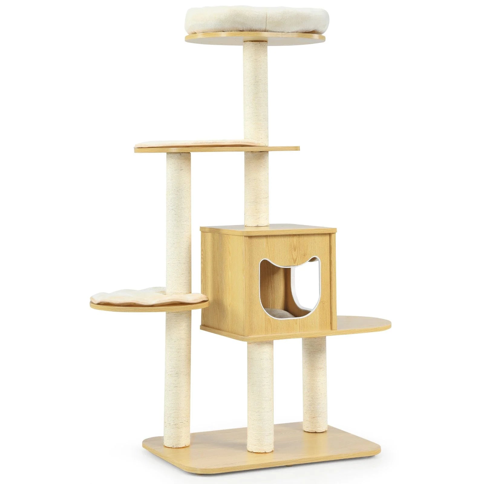 Luxurious Multi-Level Cat Tree with Cozy Condos, Scratching Posts, and Plush Perches for Ultimate Feline Enjoyment