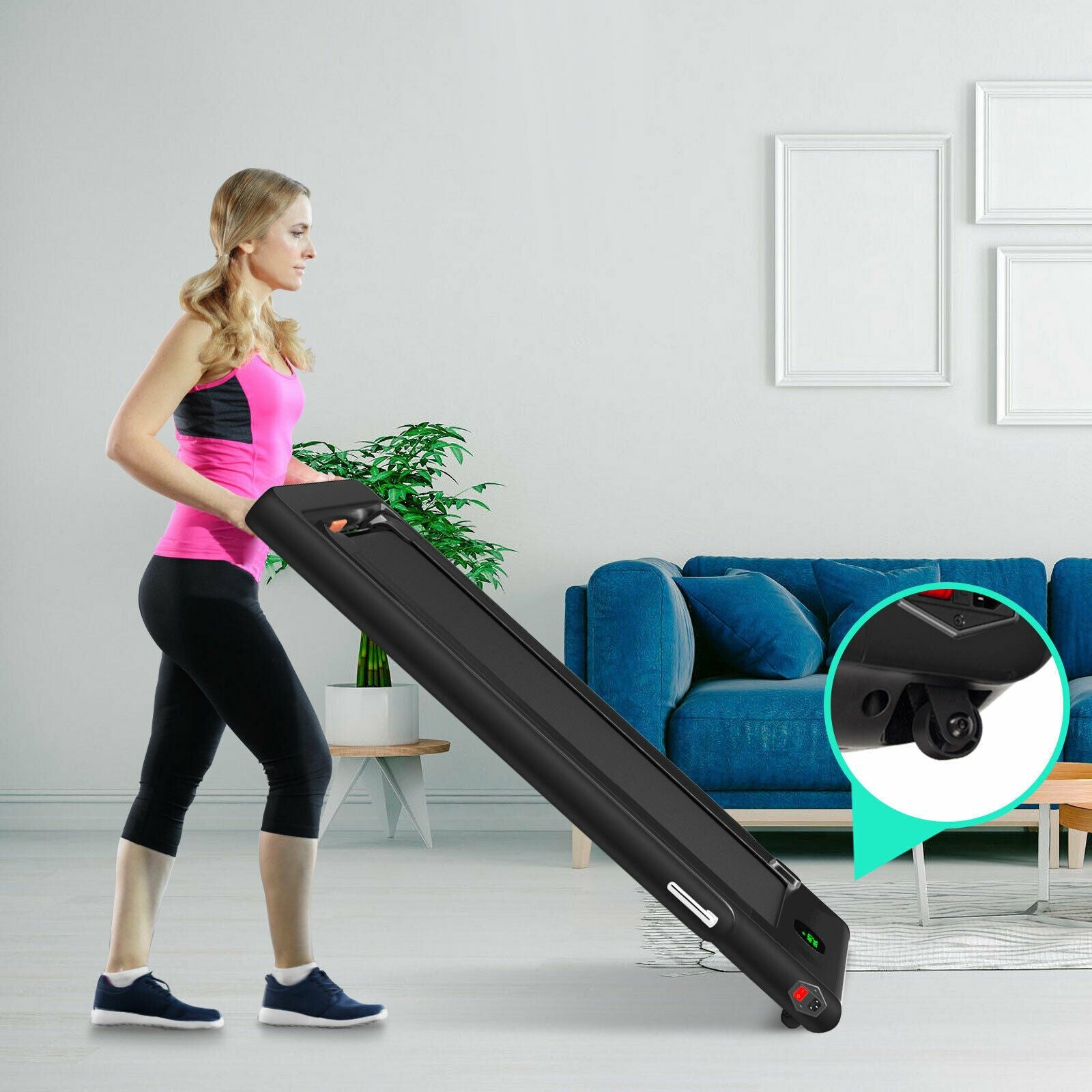 Folding Electric Treadmill with Bluetooth Connectivity (1-12 KPH)