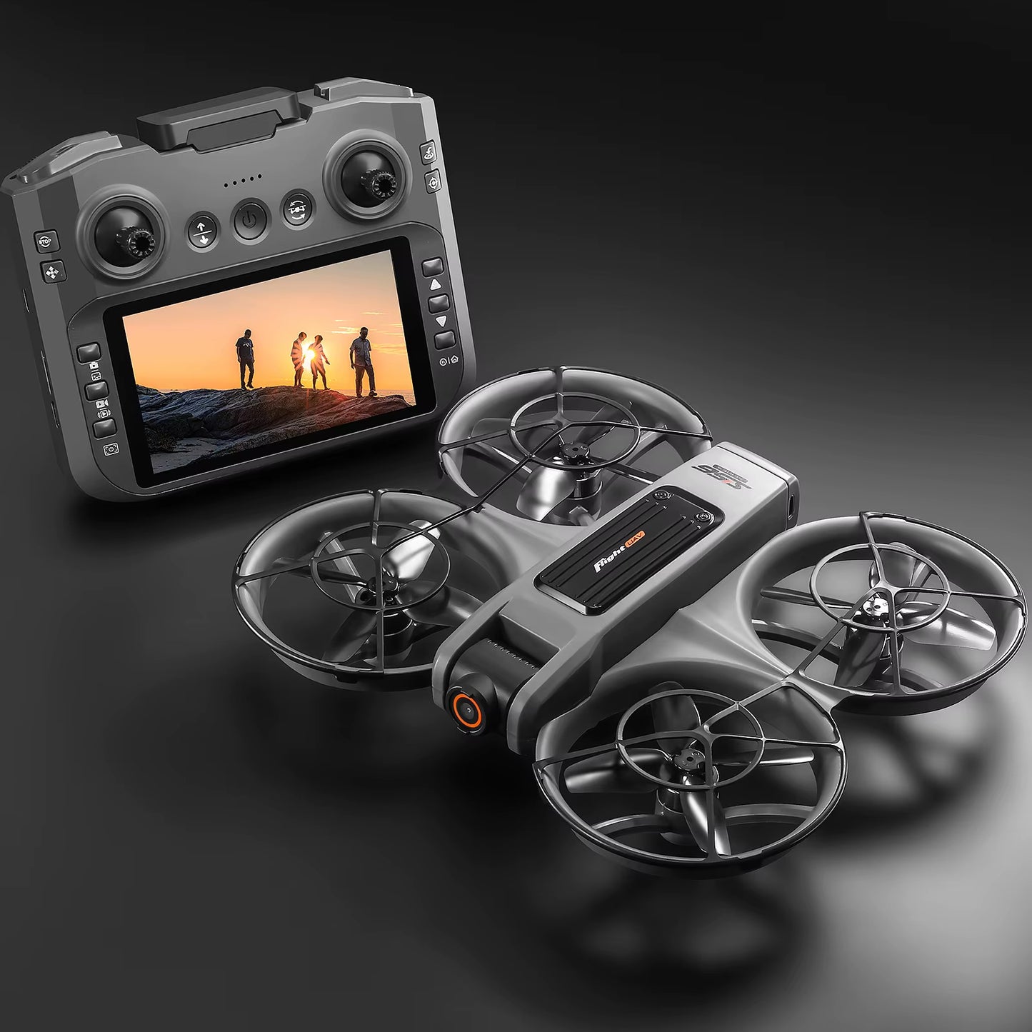 S156 Screen Mini Drone with 90° Electric Adjustable 8K HD Camera Wifi Light Flow Drone Pocket Obstacle Avoidance Rc Quadcopter