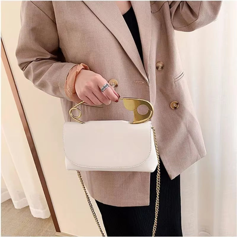 PU Leather Handbag Women Designer Chains Flap Shoulder Bag 2020 Fashion Party Clutch Bags Purse Mini Crossbody Tote Female Bolsa