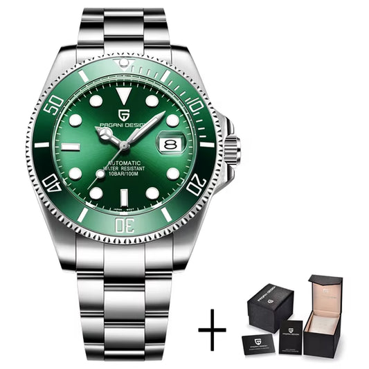 New Mechanical Men Watches Luxury Sapphire Automatic Watch Stainless Steel Business Men Waterproof Clock