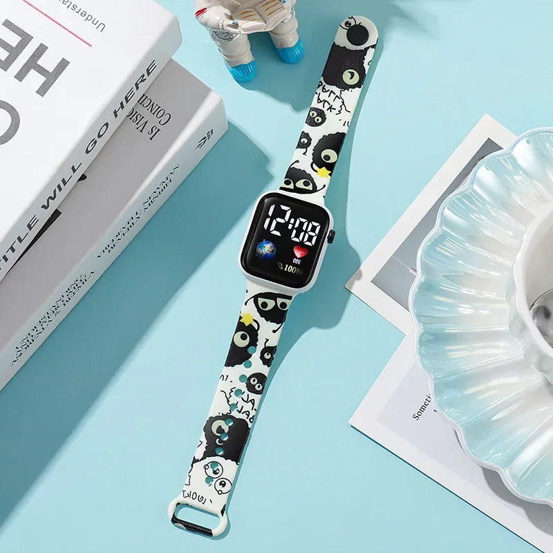 Disney Anime Figures Stitch Watches Children Wrist Strap Sports Intelligent Wristwatch Waterproof Kids Toys Electronic Bracelet