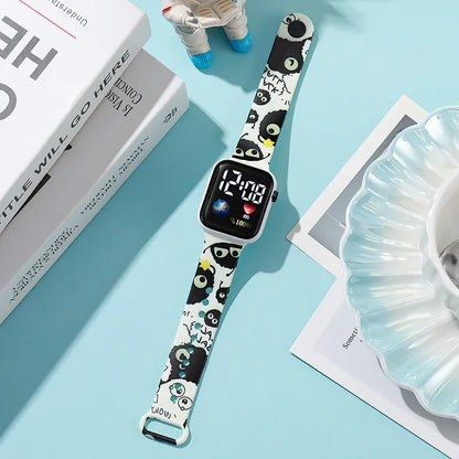 Disney Anime Figures Stitch Watches Children Wrist Strap Sports Intelligent Wristwatch Waterproof Kids Toys Electronic Bracelet