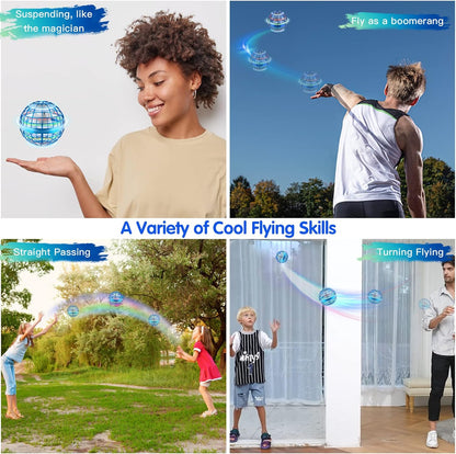 2025 Boomerang Hover Ball, Upgraded Flying Orb Galaxy Ball 2025 Cool Toys Gift for 6-10+ Year Old Boys & Girls Indoor & Outdoor Toy Flying Spinner Mini Drone