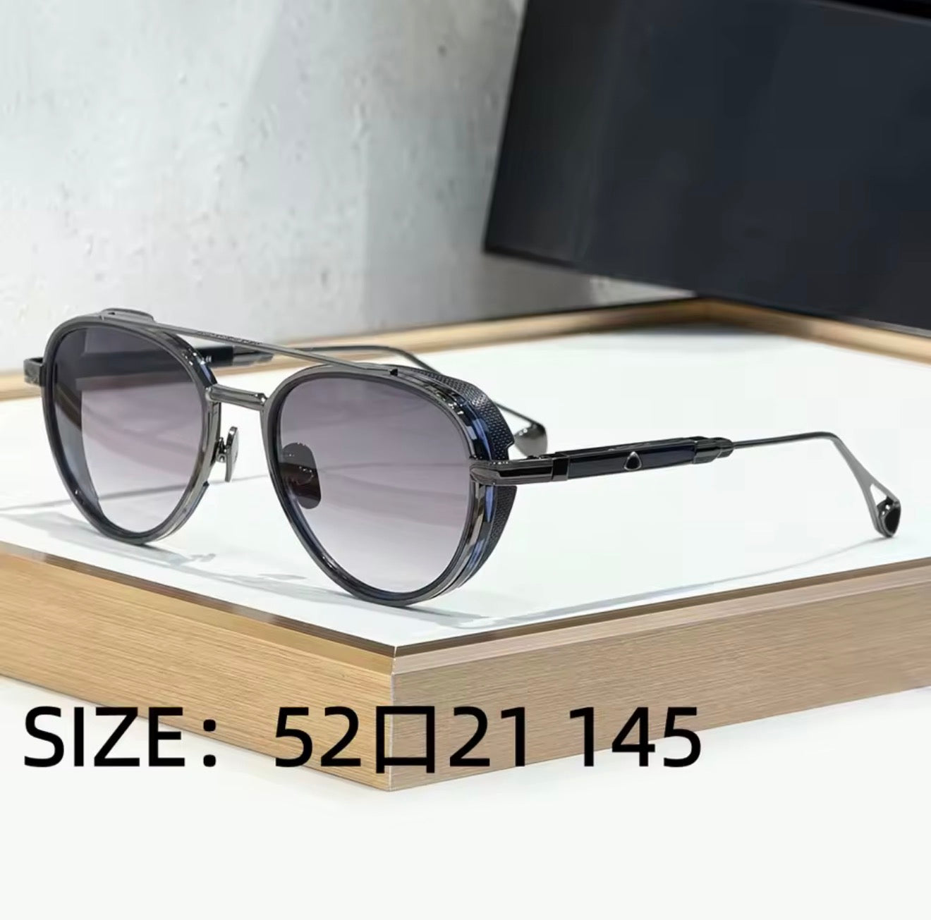 MAYB-PADKYLOB Luxury Round Metal Sunglasses