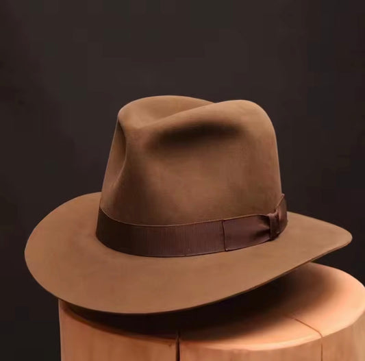 Wool Fedora Hat Vintage Soft Felt Hats Men Trilby Hats Popular Headwear Man's Cap Retro Fedora Hat Women NZ354