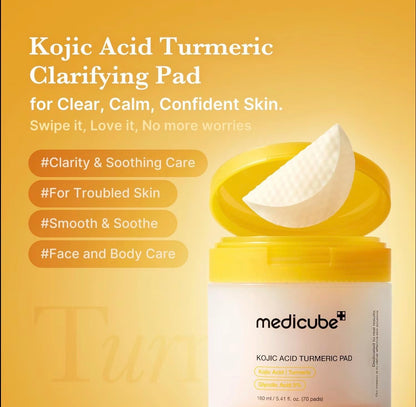 medicube Kojic Acid Turmeric Golden Glow Radiance Full Skincare Set