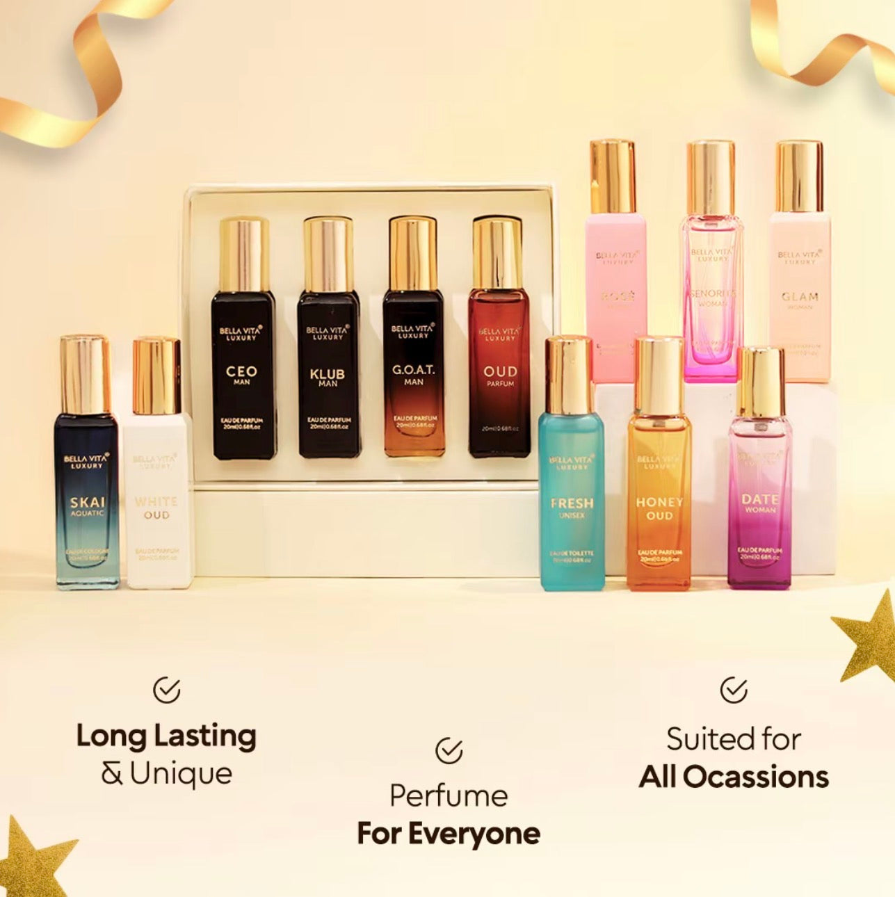 BellaVita Luxury 12 Pack Perfume Gift Set