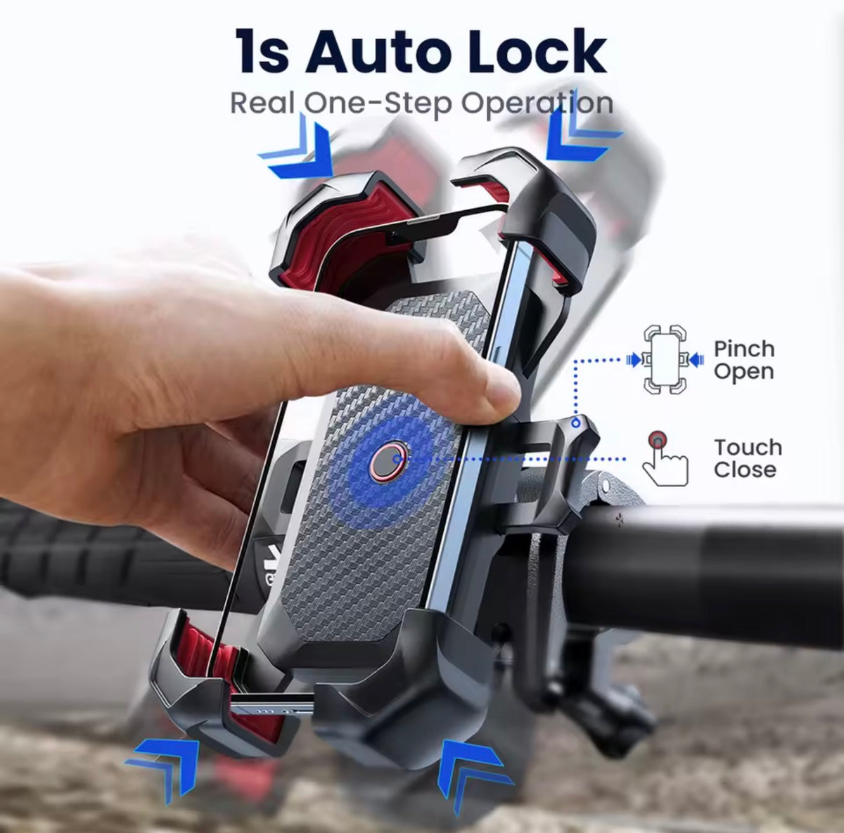 Joyroom Universal Bike Phone Holder 4.7 to 7 Inch 360° Shockproof