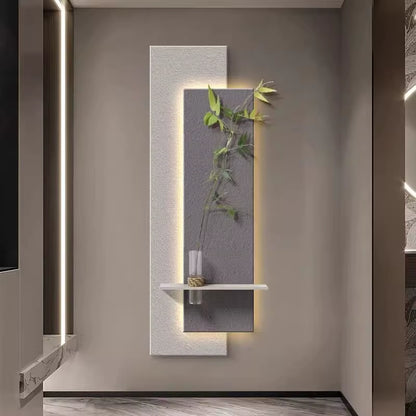 Light Luxury Porch Vertical Version of Imitation Sandstone LED Wall Lamp Painting Art Entrance Corridor Wall Lamp Mural Lamp