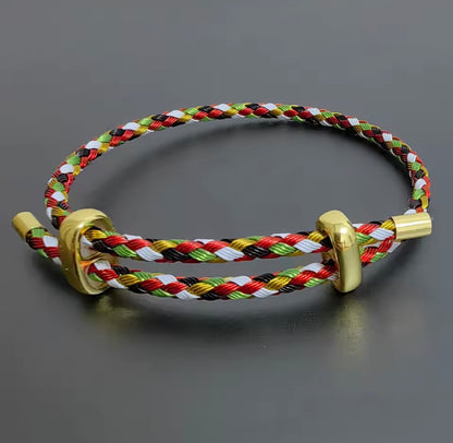 High Quality Bracelets Wire Rope Bangle for Women Colorful Handmade DIY Men Bracelets Adjustable Rope Bracelet Jewelry Wholesale