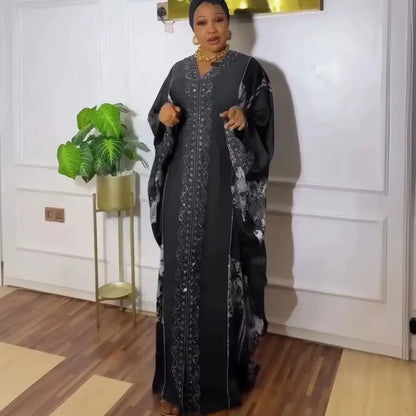 Abayas for Women Dubai Luxury 2025 African Muslim Fashion Dress Caftan Marocain Evening Party Dresses Boubou Robe Djellaba Femme