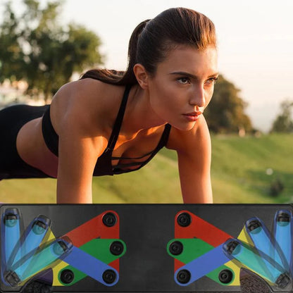 Nine-Function Push-Up Board for Home Fitness Enthusiasts