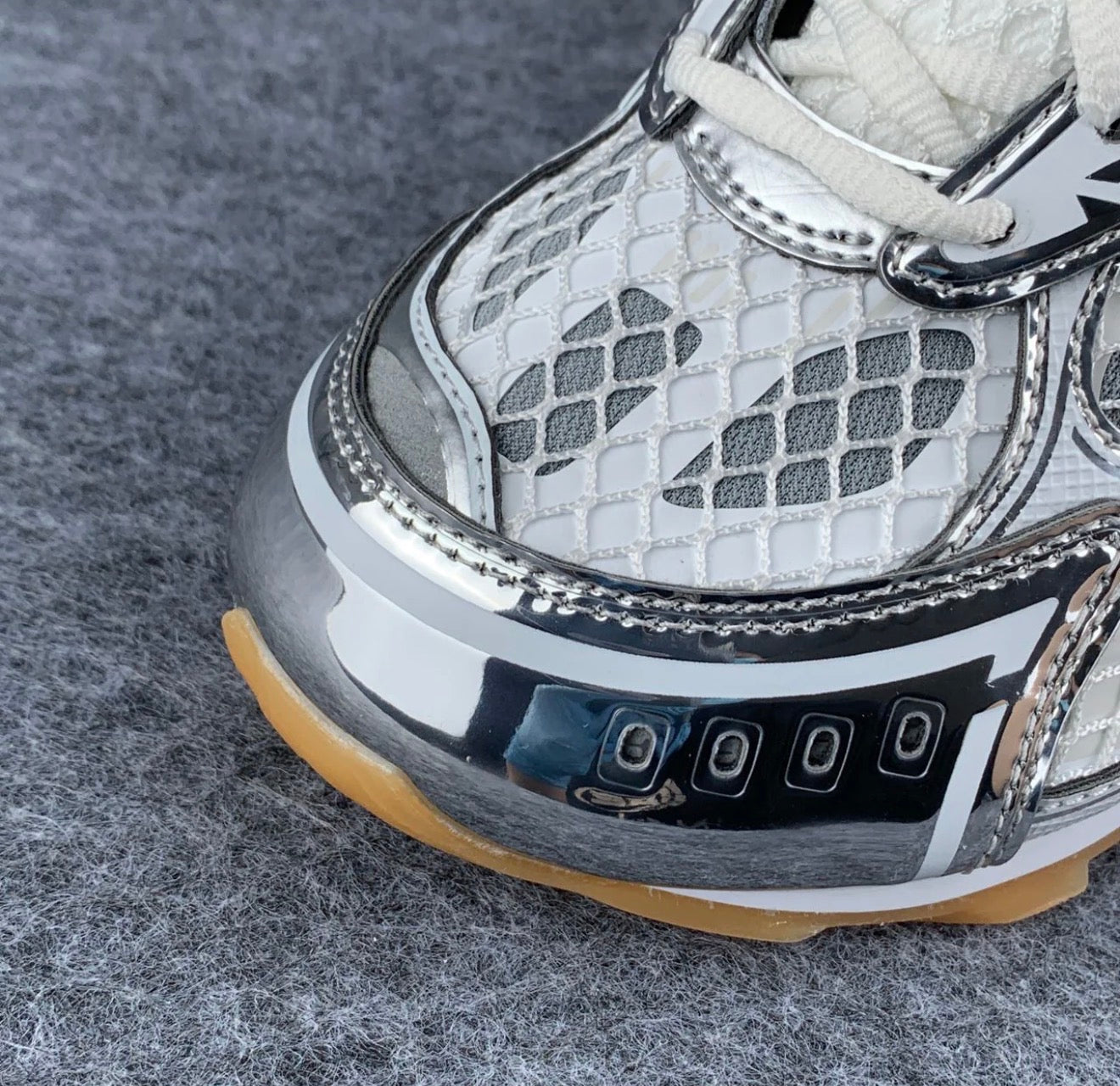 Bottega Veneta Orbit Sneaker 'Silver
White'