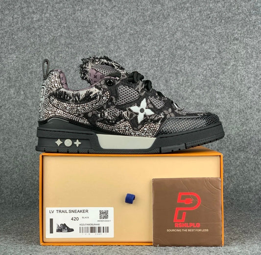LV Skate Sneaker 'Black Swarovski
Monogram'