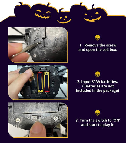 Screaming Animated Halloween Skeleton Ghost with Infrared Sensor | Minja Superstore