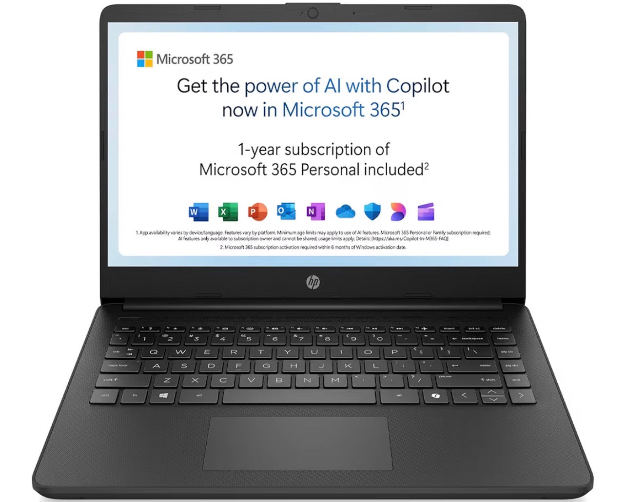HP 14-inch Laptop Celeron N4500 4GB 64GB Windows 11 Microsoft 365