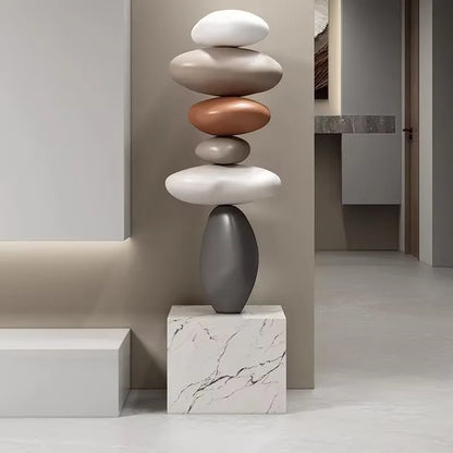 Home Decor Luxury Stones Fortune Turns Statue Living Room Ornament Floor Sofas Decorative Art Nordic Housewarming Gifts