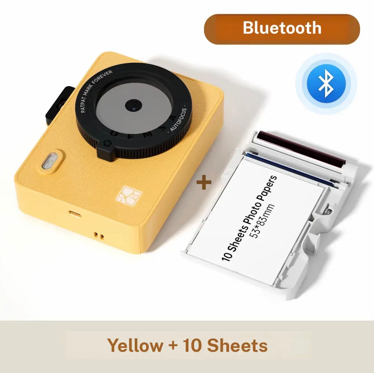 Hanin Z5S Instant Photo Printer Bluetooth Thermal Sublimation