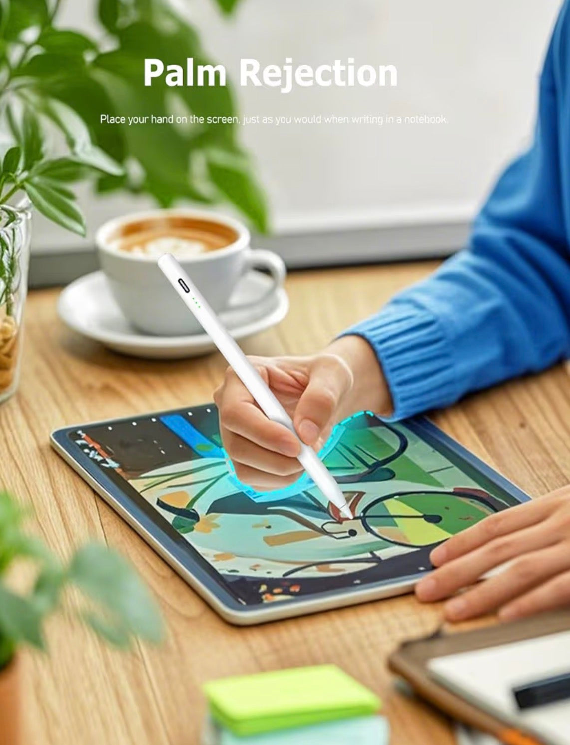 Stylus Pen for iPad Pro Air Mini 2018–2026 Palm Rejection Fast Charge