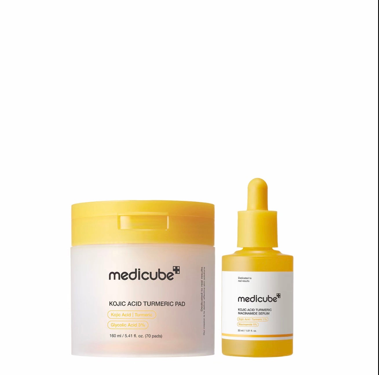 medicube Kojic Acid Turmeric Power Trio Toner Pads Toner Serum Skincare Set