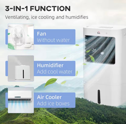 3-in-1 Evaporative Mobile Air Cooler for Home and Office