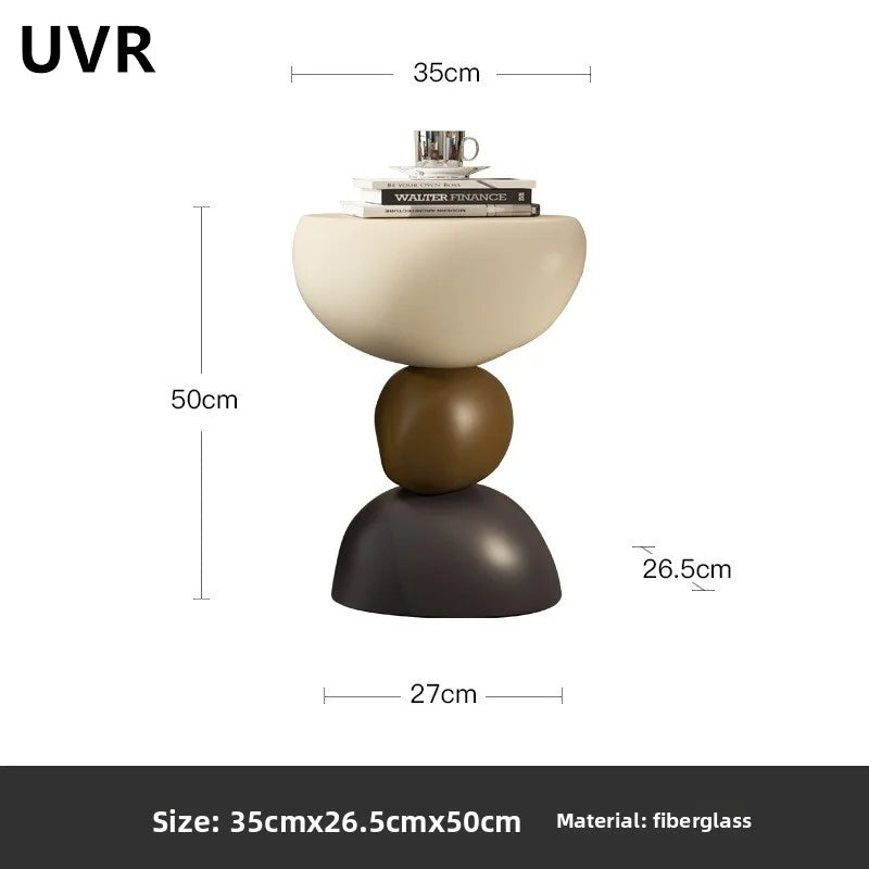 Creative Coffee Table Light Luxury Senior Sense of Cream Wind Living Room Sofa Corner Table Bedroom Bedside Table Furniture
