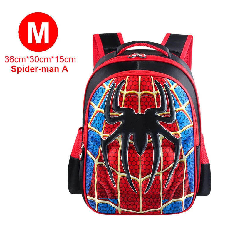 Boy Schoolbag Spiderman Captain America Children Kindergarten School Bag Teenager Kids Student Backpack