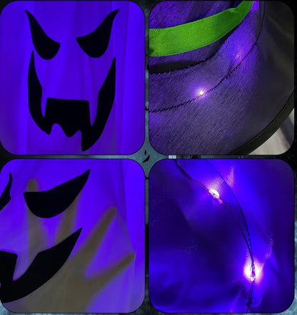 Jsdoin Light-Up Hanging Halloween Ghost | Grim Reaper Skull Decoration