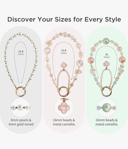 Phone Charm Wrist Strap for Women Detachable Anti-Theft Phone Lanyard