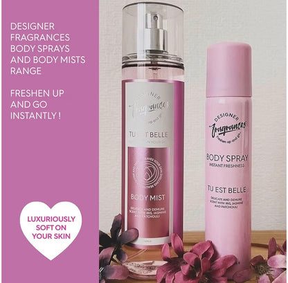 Designer Fragrances 6 Pack Women’s Body Spray Assorted Aromas 100ml UK
