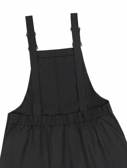 Manfinity Roghcode Men’s Black Suspender Jumpsuit