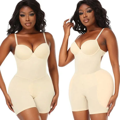 Bodysuits Shapewear Padded Hip Enhancer Bra Cushion Butt Lifter Sexy Back Body Shaper Jumpsuits Fajas Colombianas Girdles Corset