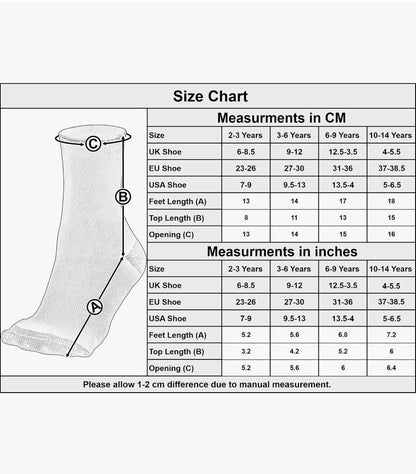 A2Z 4 Kids Cotton Rich School Socks Multipack Boys Girls