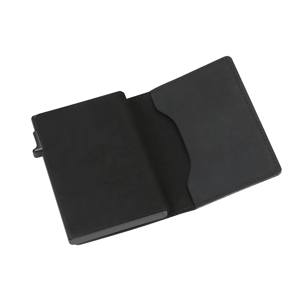 Rfid Card Holder Men Wallets Money Bag Male Black Short Purse Small Leather Slim Wallets Mini Wallets for Airtag Air Tag