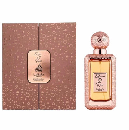 Lattafa Queen of Roses 100ml Eau de Parfum Rose Saffron Vanilla