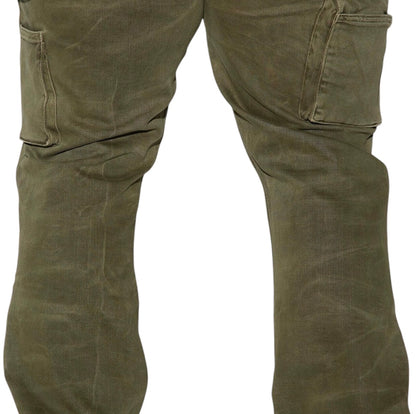 Indestructible Slim Flare Carpenter Pants Olive