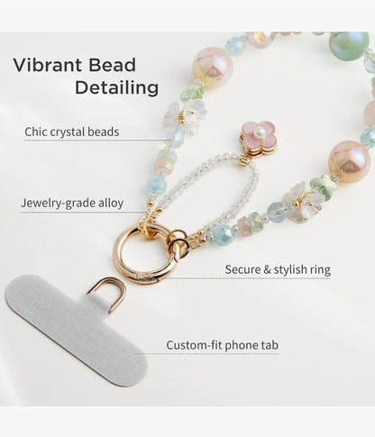 Phone Charm Wrist Strap for Women Detachable Anti-Theft Phone Lanyard
