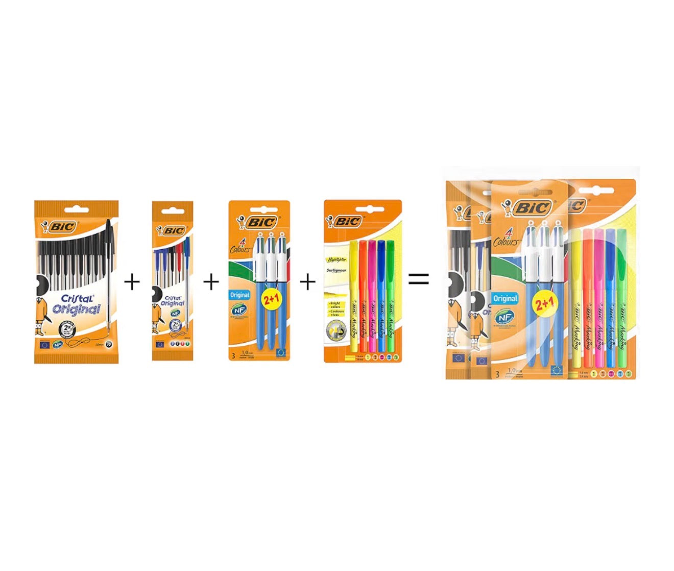 BIC 23-Piece Back to School Stationery Set Pens & Highlighters
